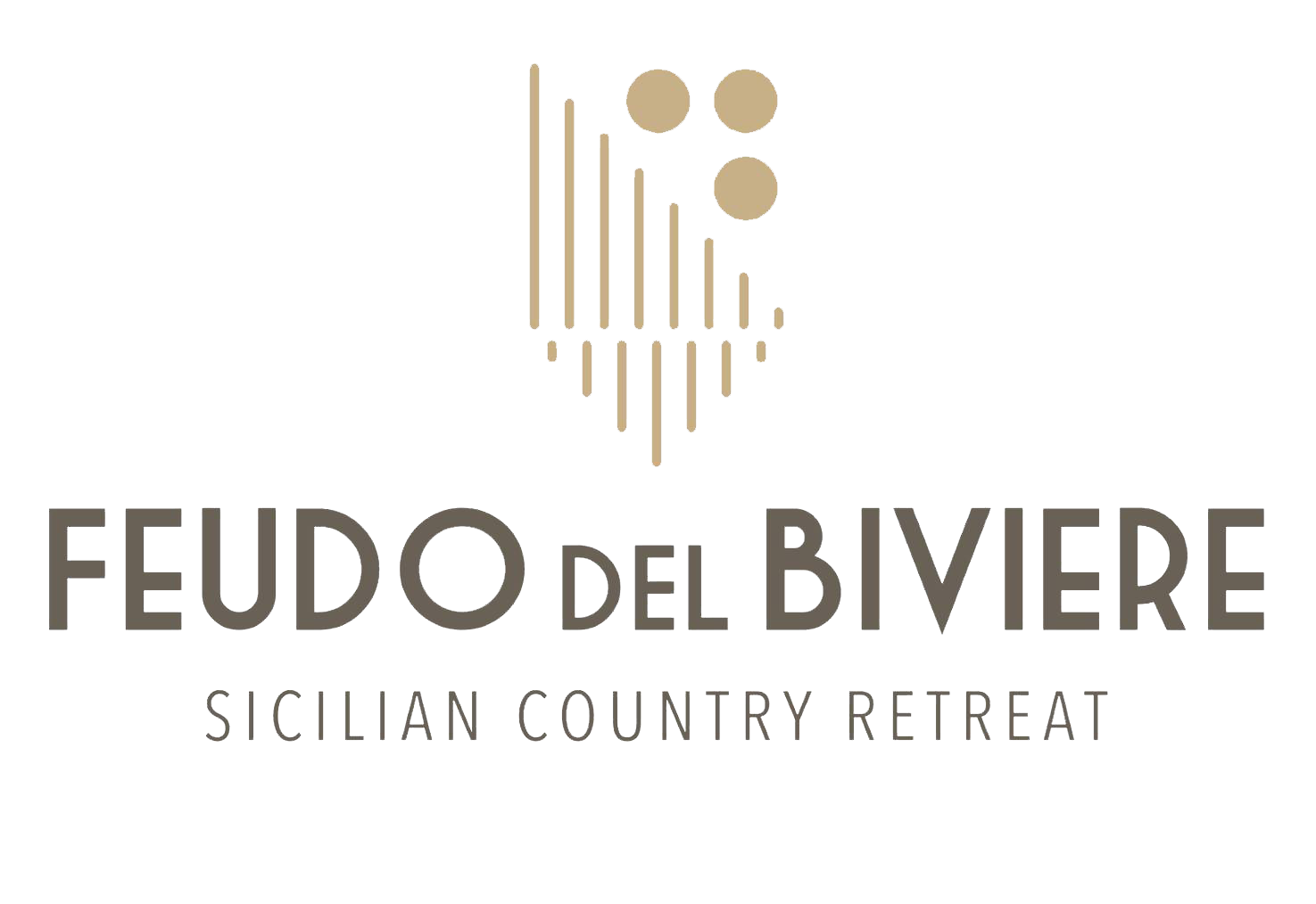 Logo Feudo del Biviere, rifugio rurale siciliano.